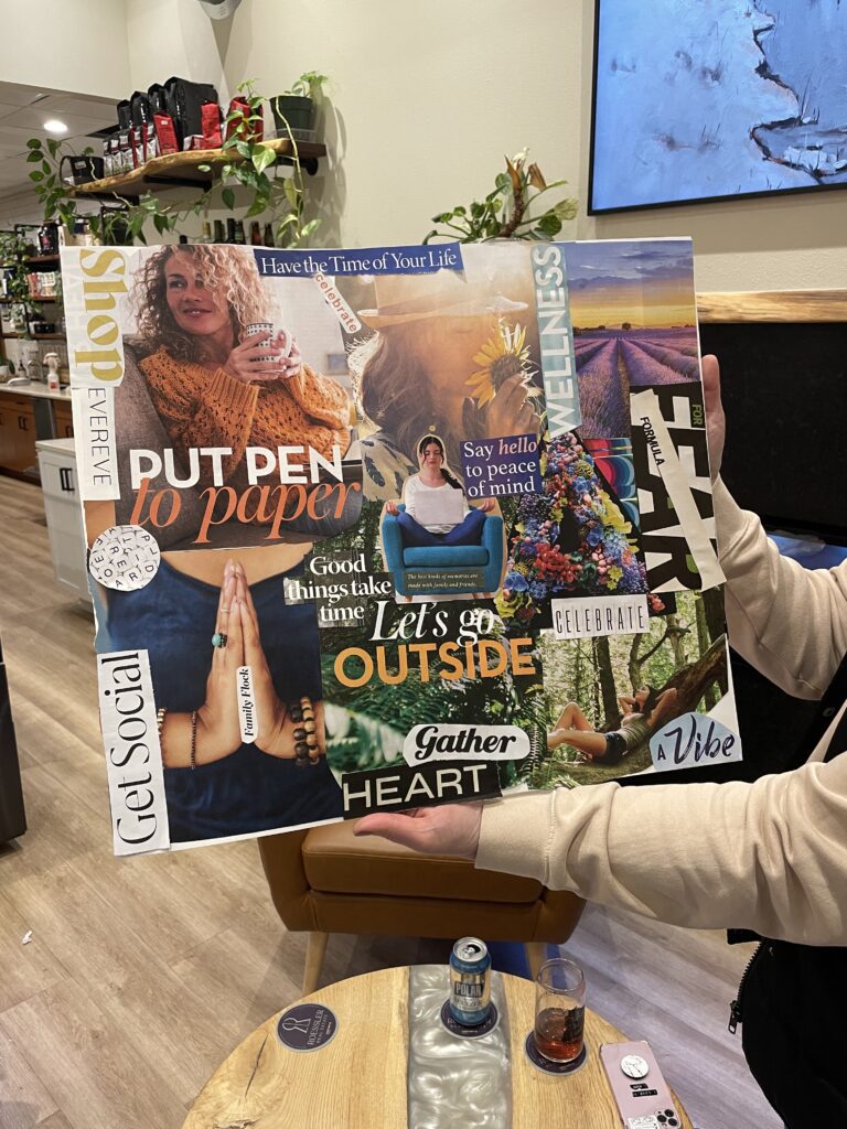 example of a midlife woman's vision board