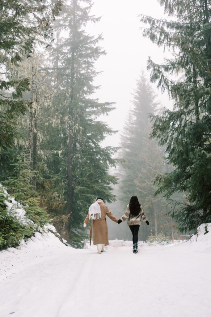perimenopause mother and just starting period daughter holding hands 