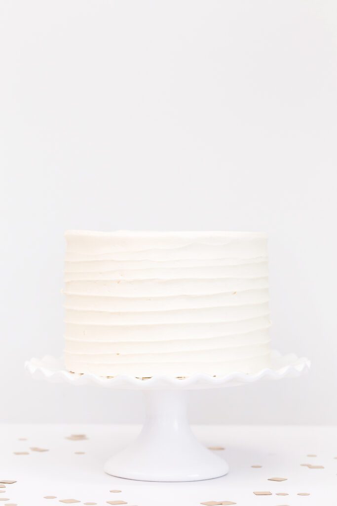 white birthday cake